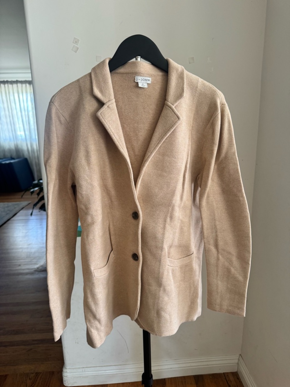 J. Crew Women's Light Camel Knit Blazer